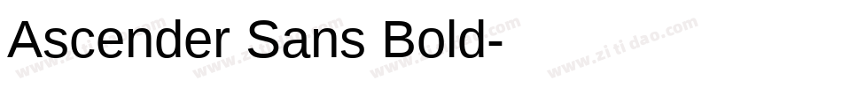 Ascender Sans Bold字体转换 Ascender Sans Bold字体转换